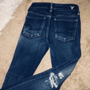 AEO hi-rise super stretch skinny jeans
